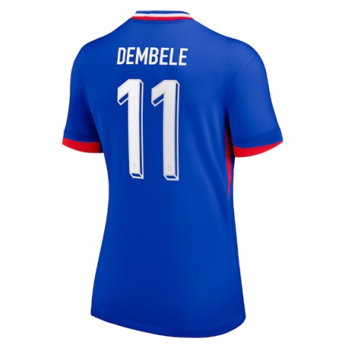 Fotbalové Dres Francie Ousmane Dembele #11 Dámské Domácí ME 2024 Krátký Rukáv